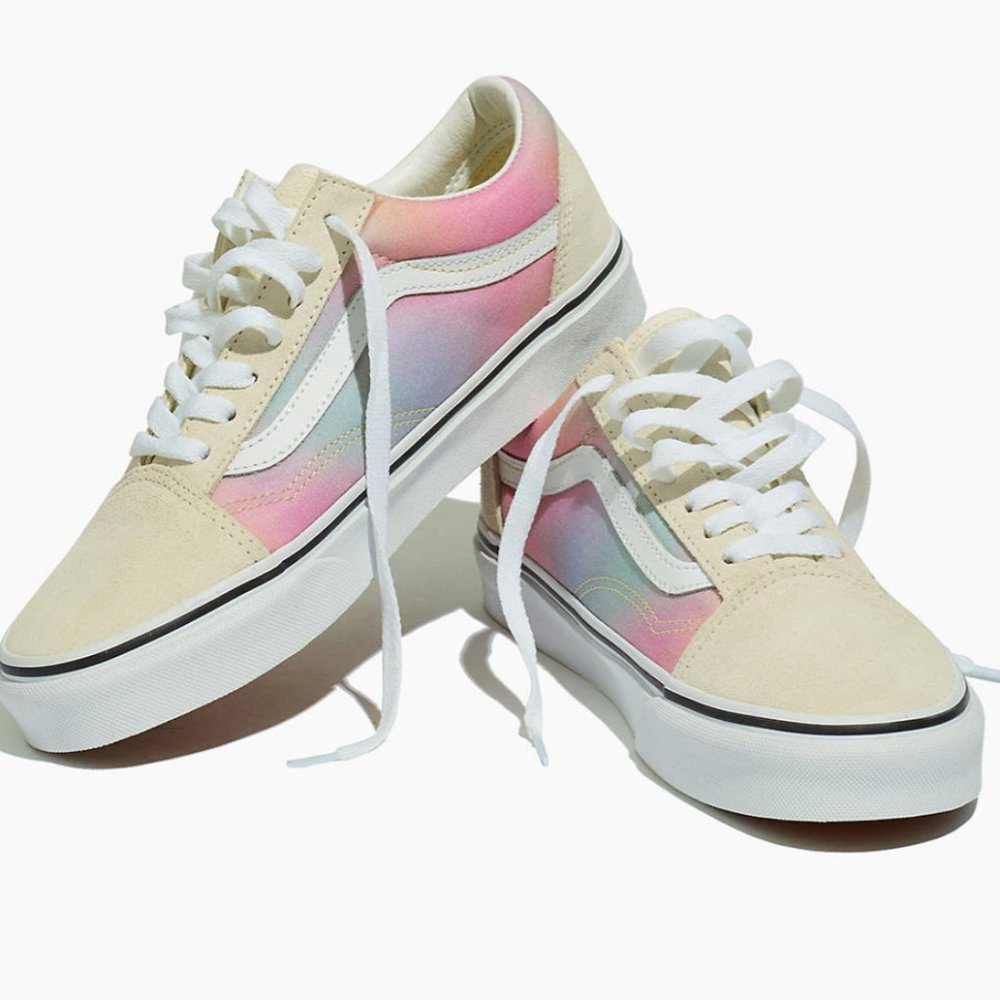 Vans Old Skool Aura Shift & White Skate Sneakers - Picture 8 of 15